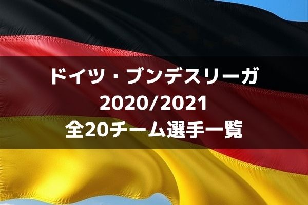 サッカー ブンデスリーガ 21 全18チーム選手一覧 ラ リ ル レ ロイすん