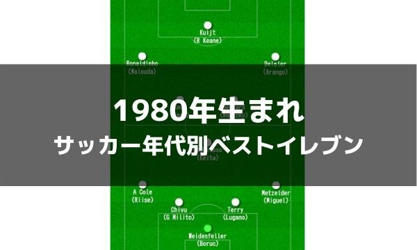 1971年生まれ サッカー歴代年代別ベストイレブン